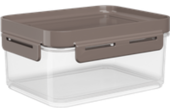 Pote Hermético Flap 18,5 x 14,5 x 8,5 cm 1 L – Warm Gray Coza