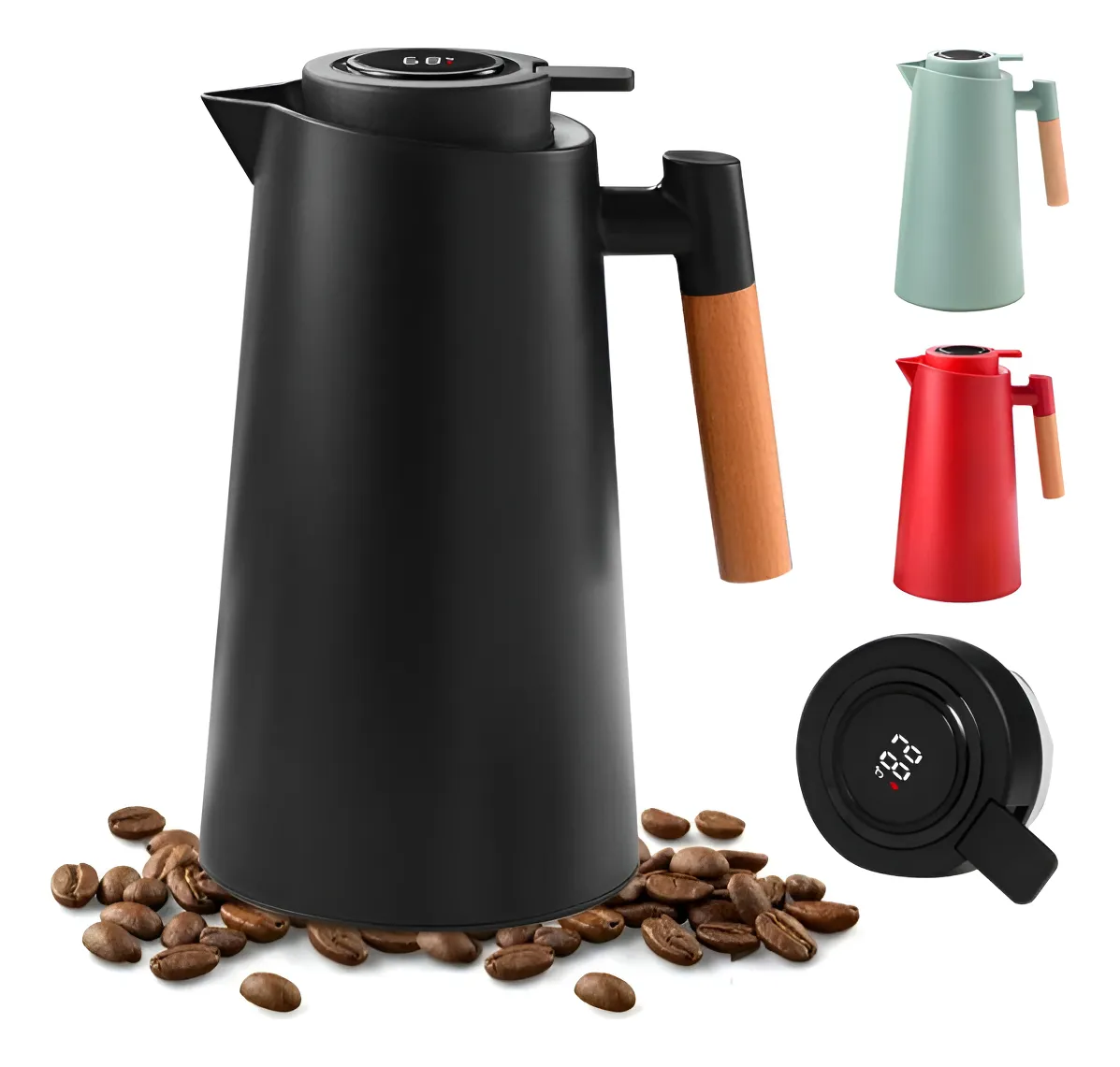 Garrafa Térmica 1L com Termômetro LED