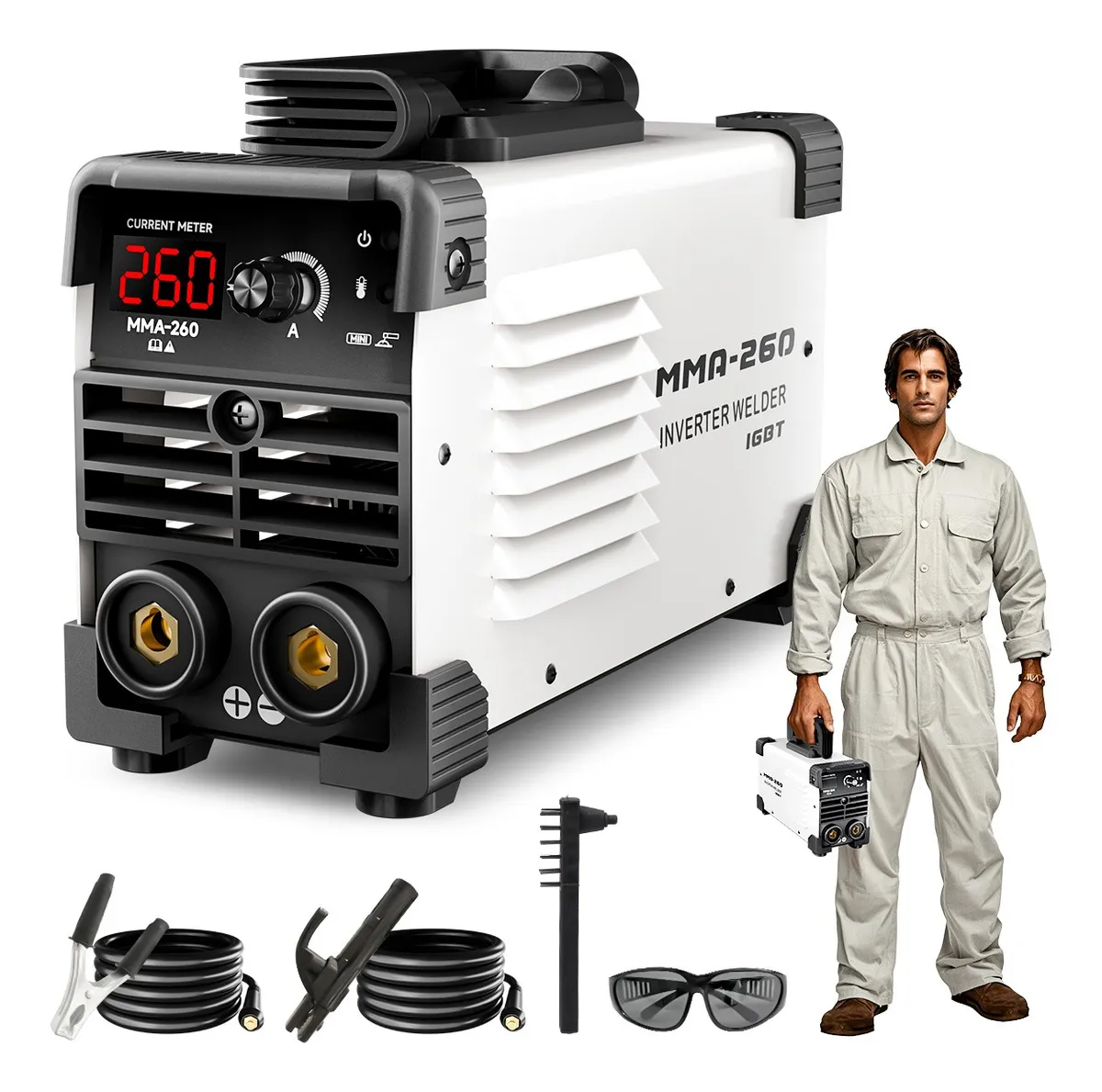Máquina Inversora de Solda Portátil MMA-260A